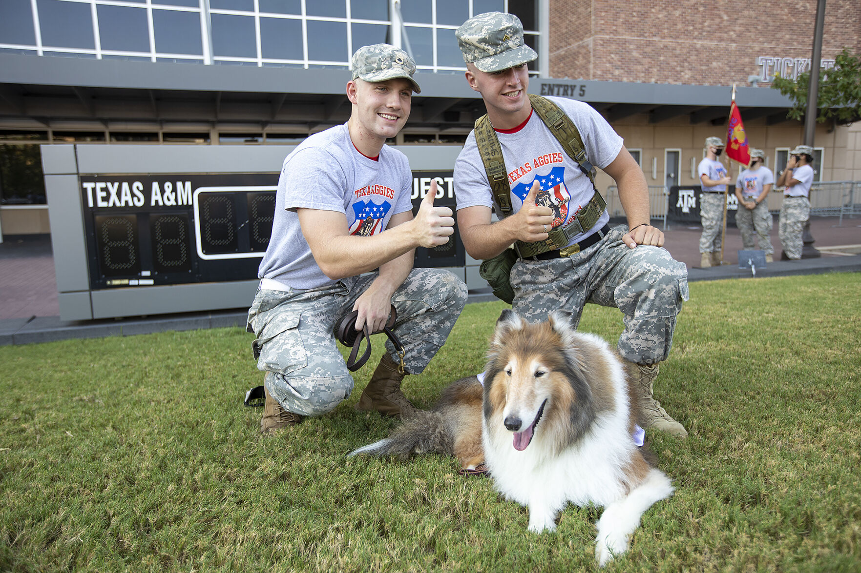 Reveille IX handler ceremony